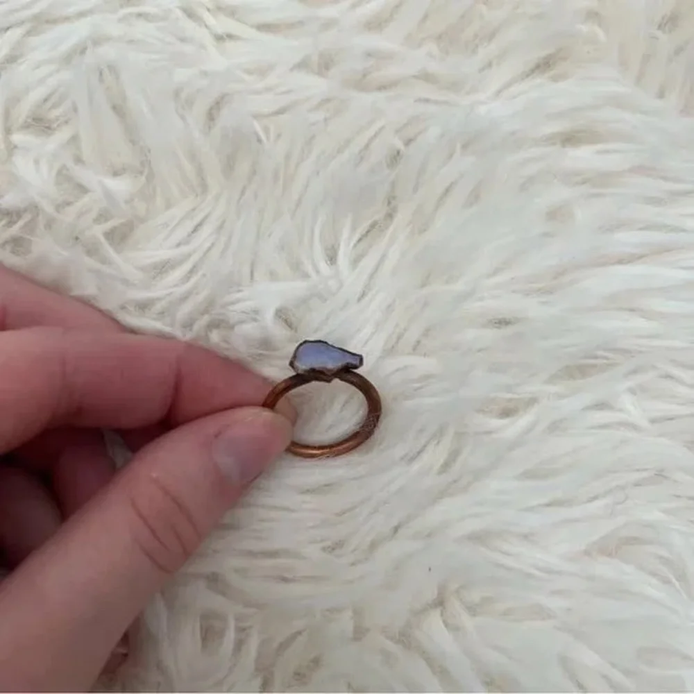 INDIE AND HARPER Australian Raw Opal and Copper Ring